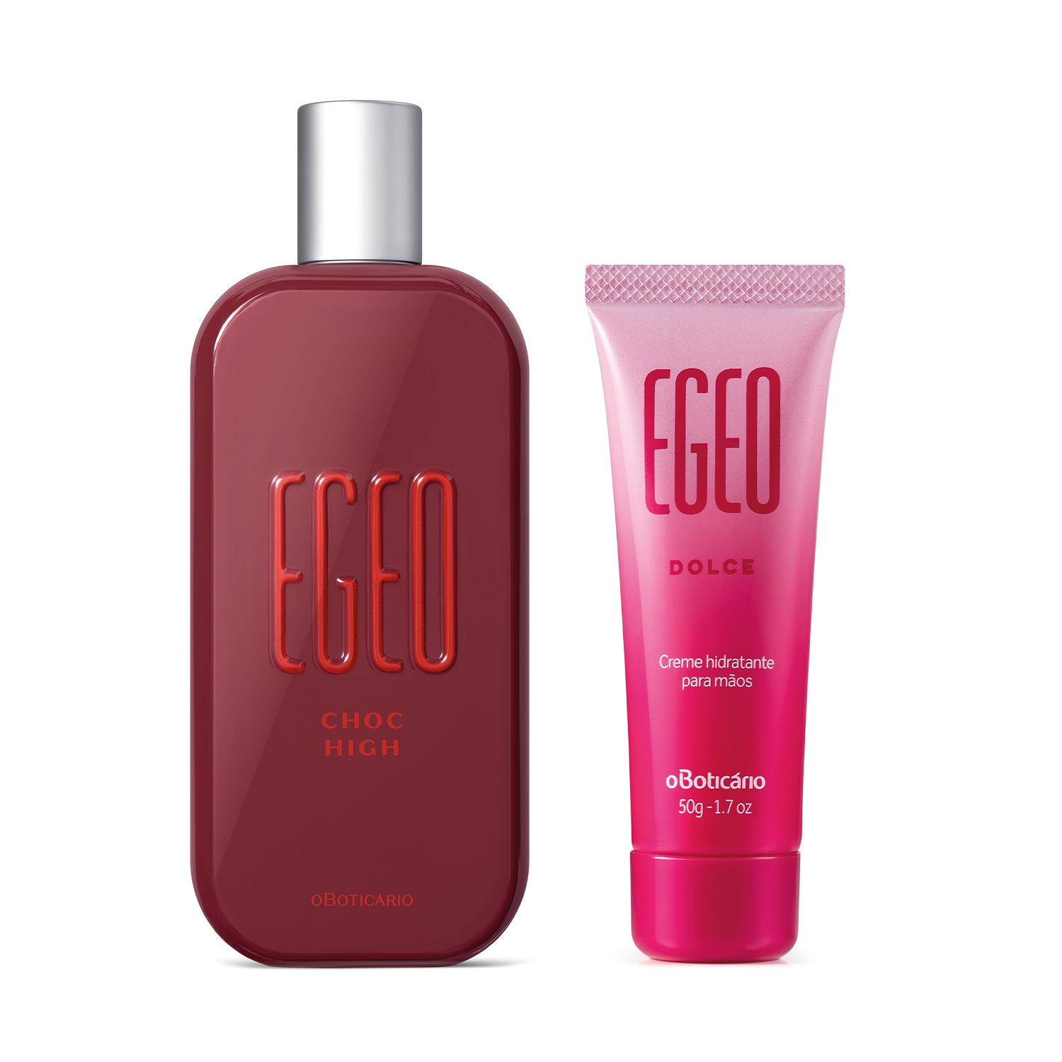 Combo Egeo: Choc High Desodorante Colônia 90ml + Creme para as Mãos Dolce 50g