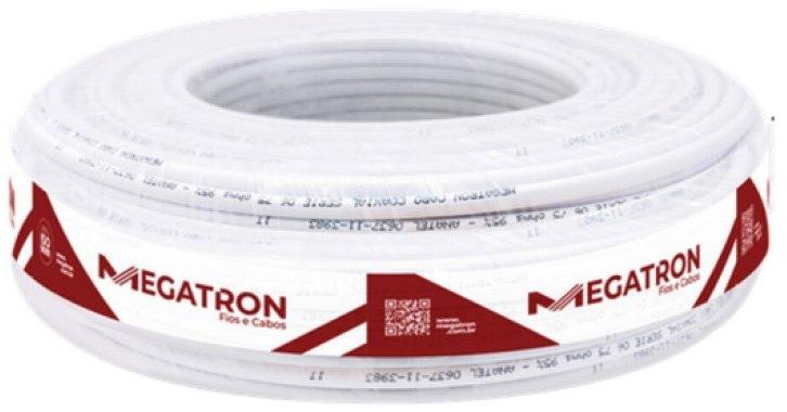 Cabo Coaxial RG59 67% 75 OHMS Megatron 1440 Rolo 100m