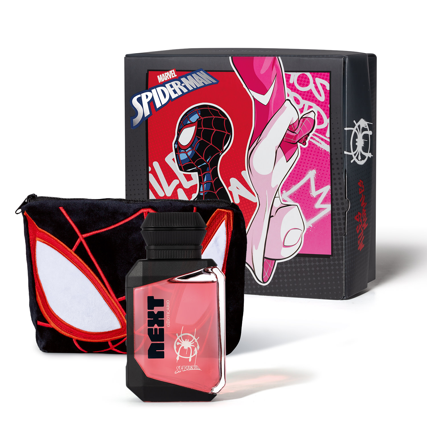 Combo Presente Dia das Crianças Next Spider-Man: Colônia Infantil 75ml + Nécessarie + Caixa de Presente