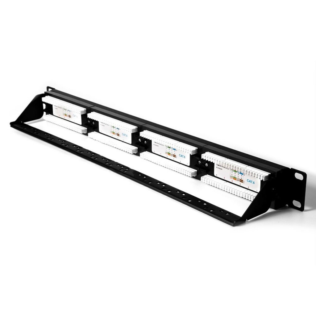 Patch Panel 24 Portas 19 Polegadas Cat.6 Pluscable - LA-P624