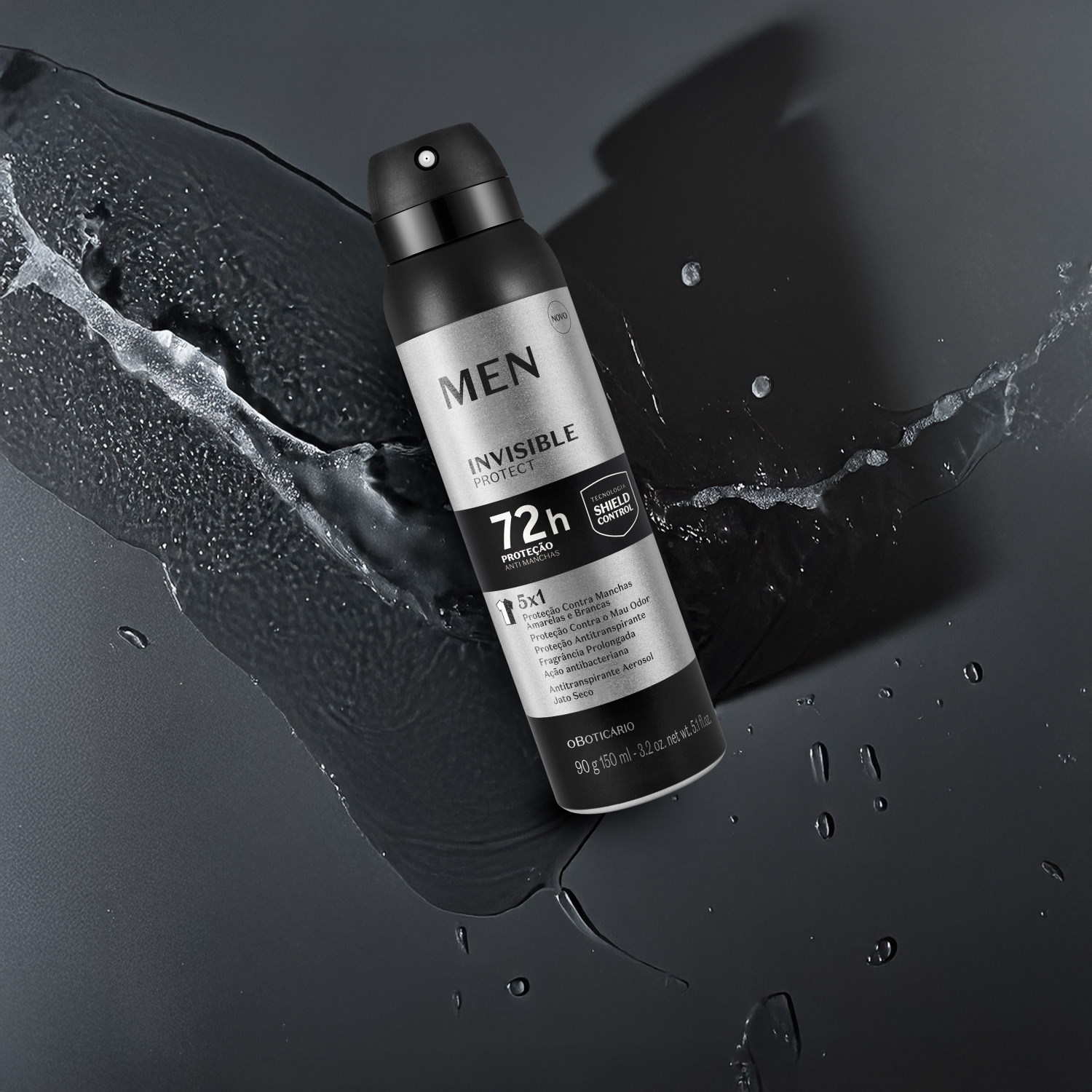 Antitranspirante Aerosol Jato Seco Men Invisible Protect 90g/150ml