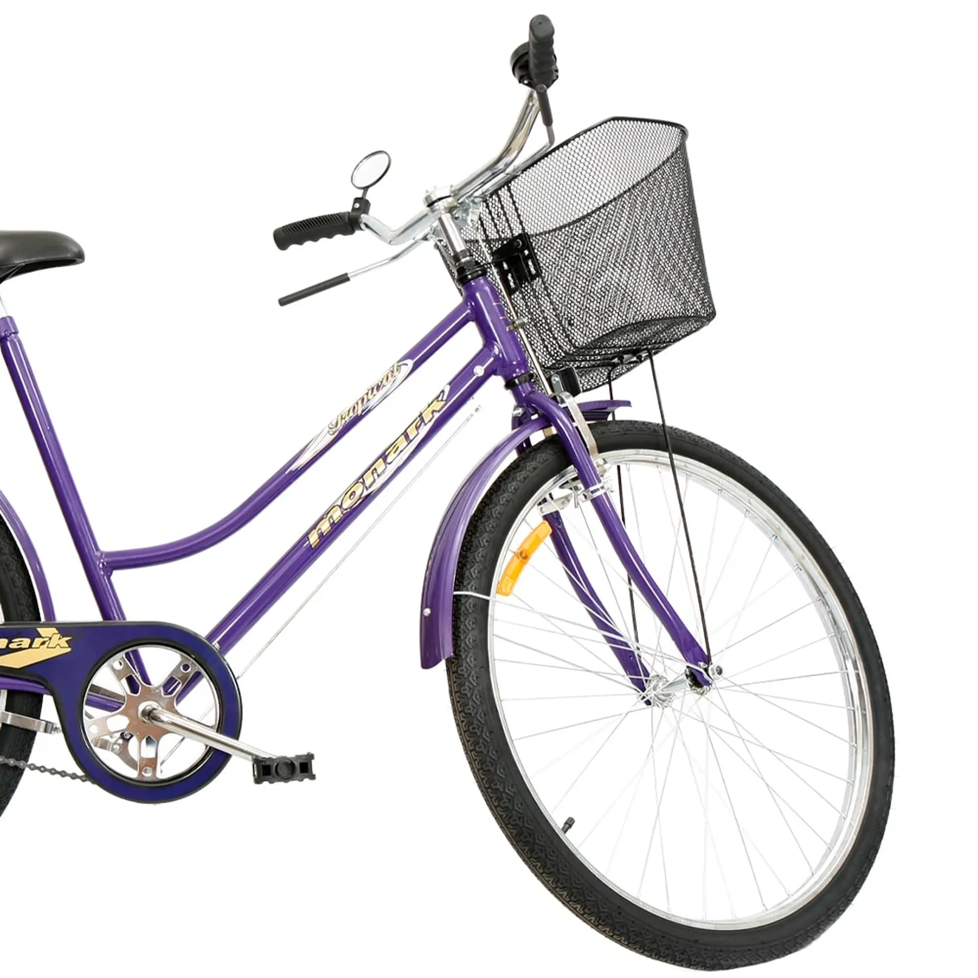 Bicicleta Aro 26 Monark Tropical Freio Varão em Aço Carbono - Roxo