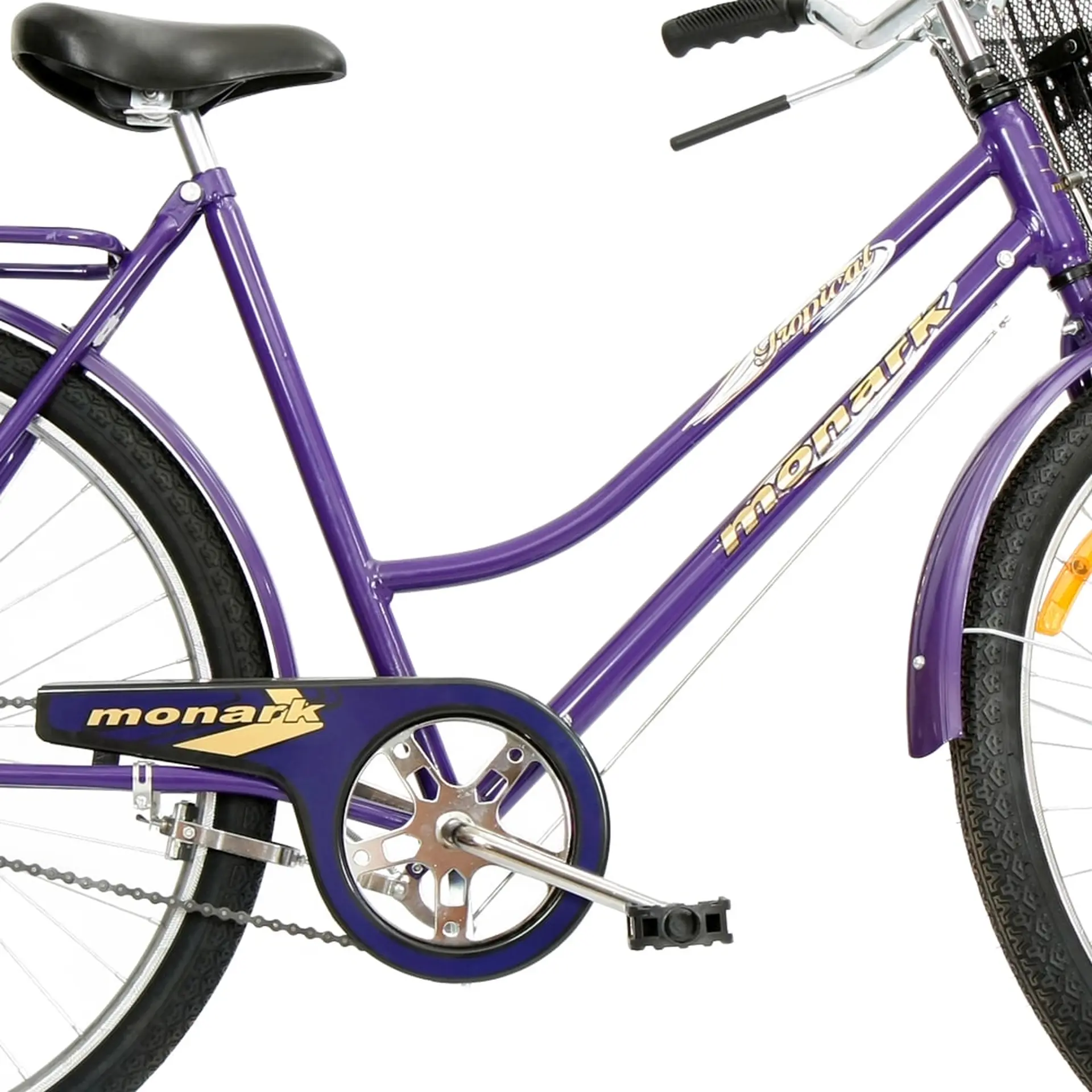 Bicicleta Aro 26 Monark Tropical Freio Varão em Aço Carbono - Roxo