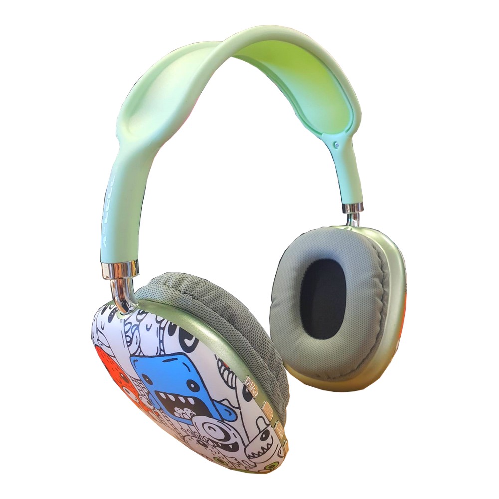 Fone de Ouvido Headset Bluetooth 5.3 com Microfone Verde Monsters X-CELL XCBTH52
