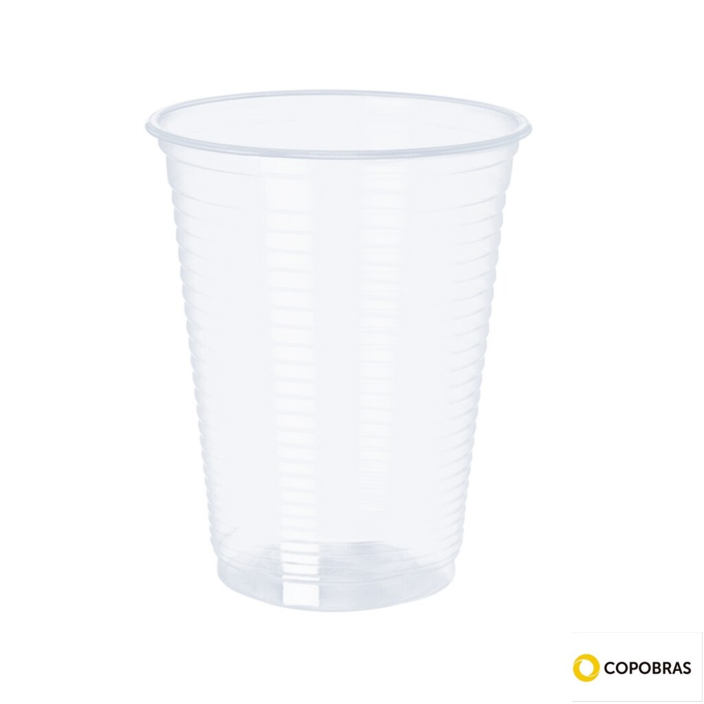 Copo Plástico Descartável 200ML Pacote com 100 Unidades - Copobras - 201138
