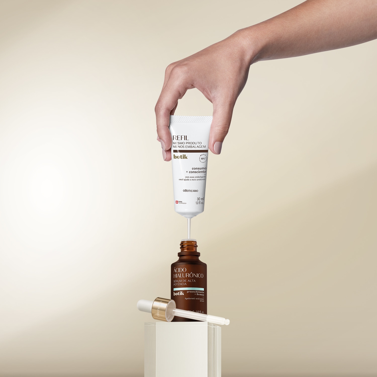 Refil Sérum de Alta Potência Ácido Hialurônico Botik 30ml