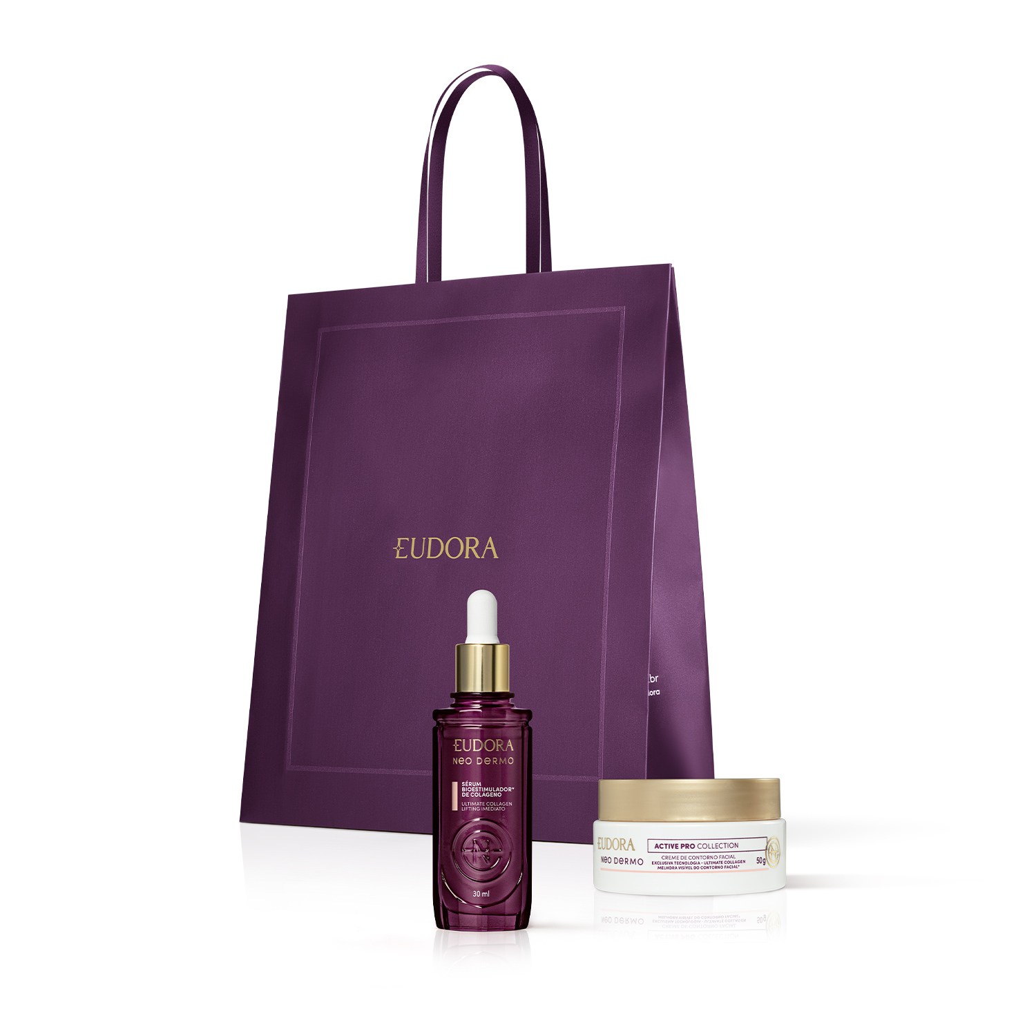 Combo Presente Neo Dermo: Sérum Bioestimulador 30ml + Creme Contorno 50g + Sacola