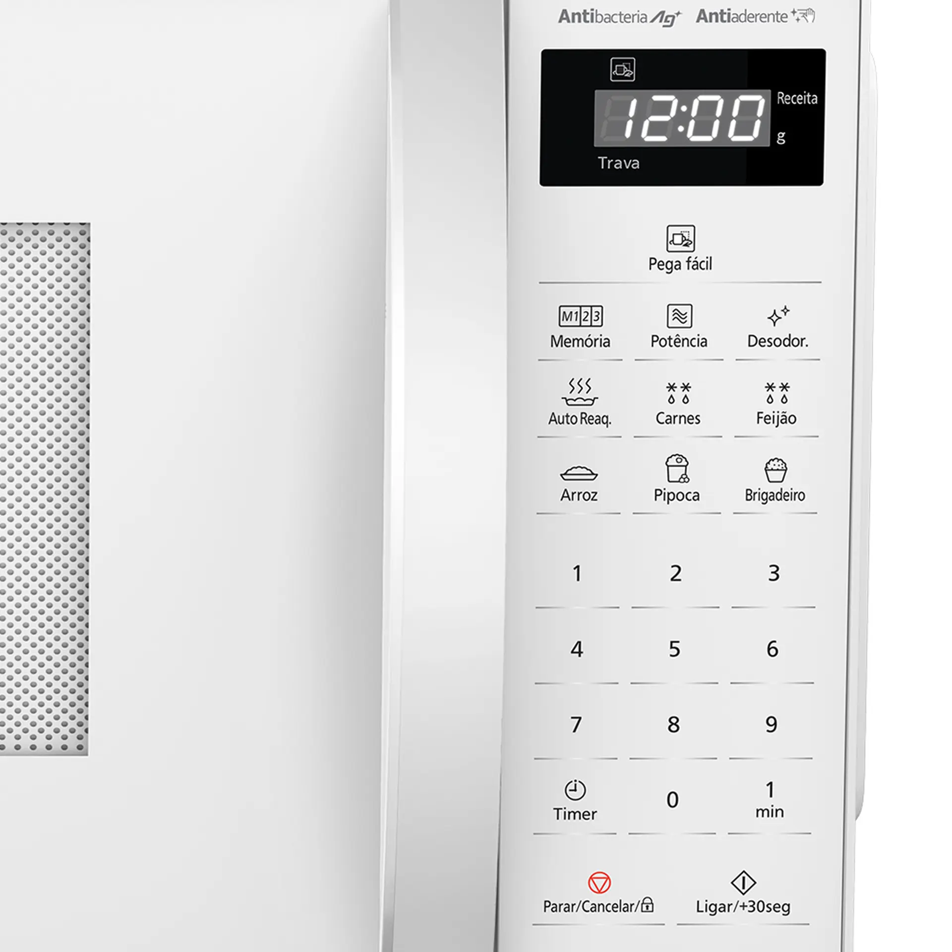 Micro-ondas de Bancada Panasonic 21L 700W com Desodorizador NN-ST25L - Branco - 220 Volts