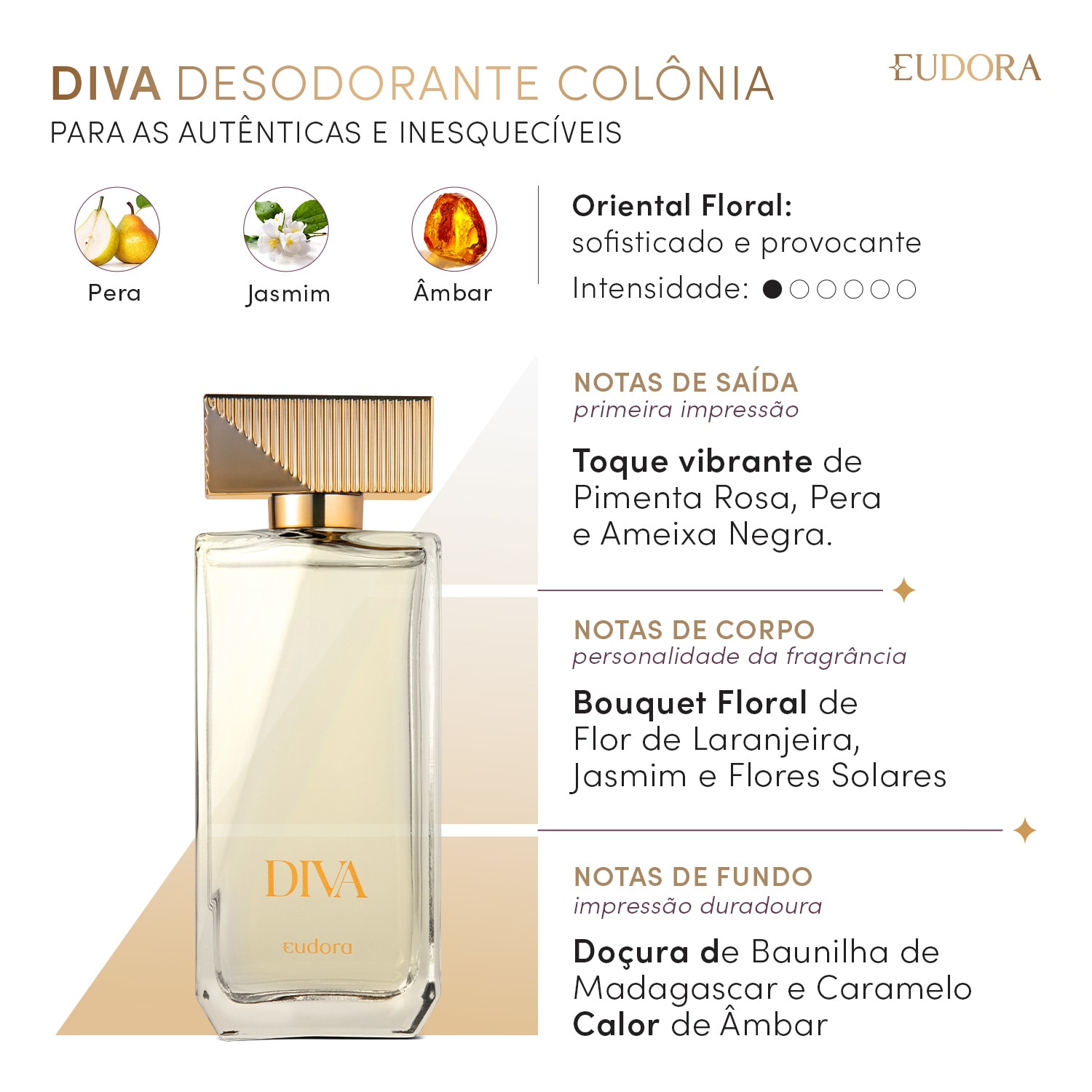 Diva Desodorante Colônia 100ml