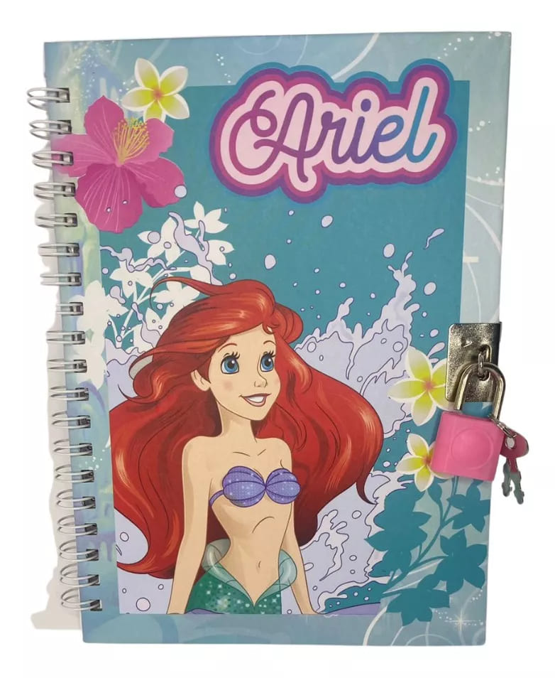 Diário com Cadeado VMP Ariel 13x18mm 48 Folhas Pequeno