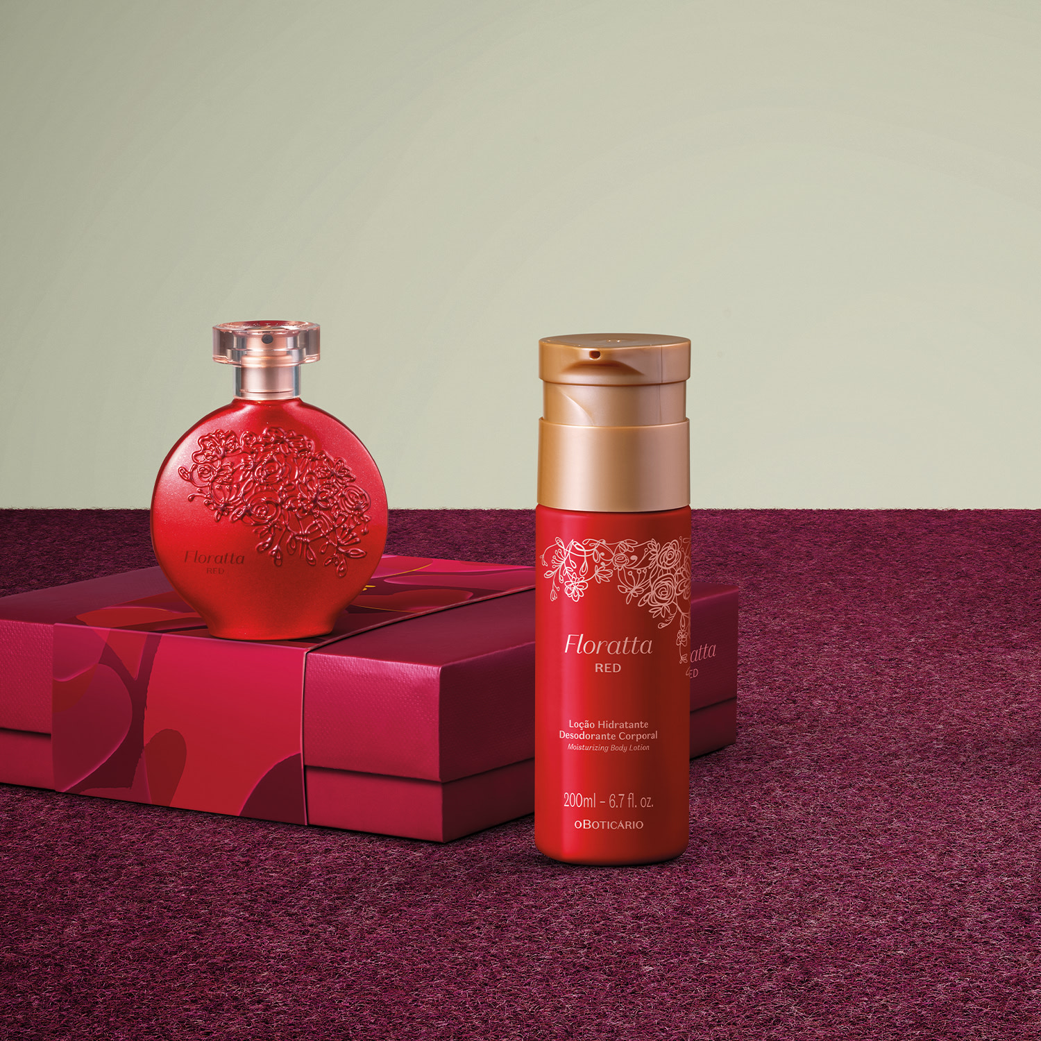 Kit Presente Floratta Red (2 itens)