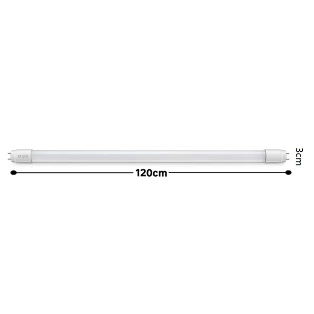 Lâmpada Led Tubular T8 20 Watts 4000K Bivolt 120cm - Elgin - 48LTG202BN00