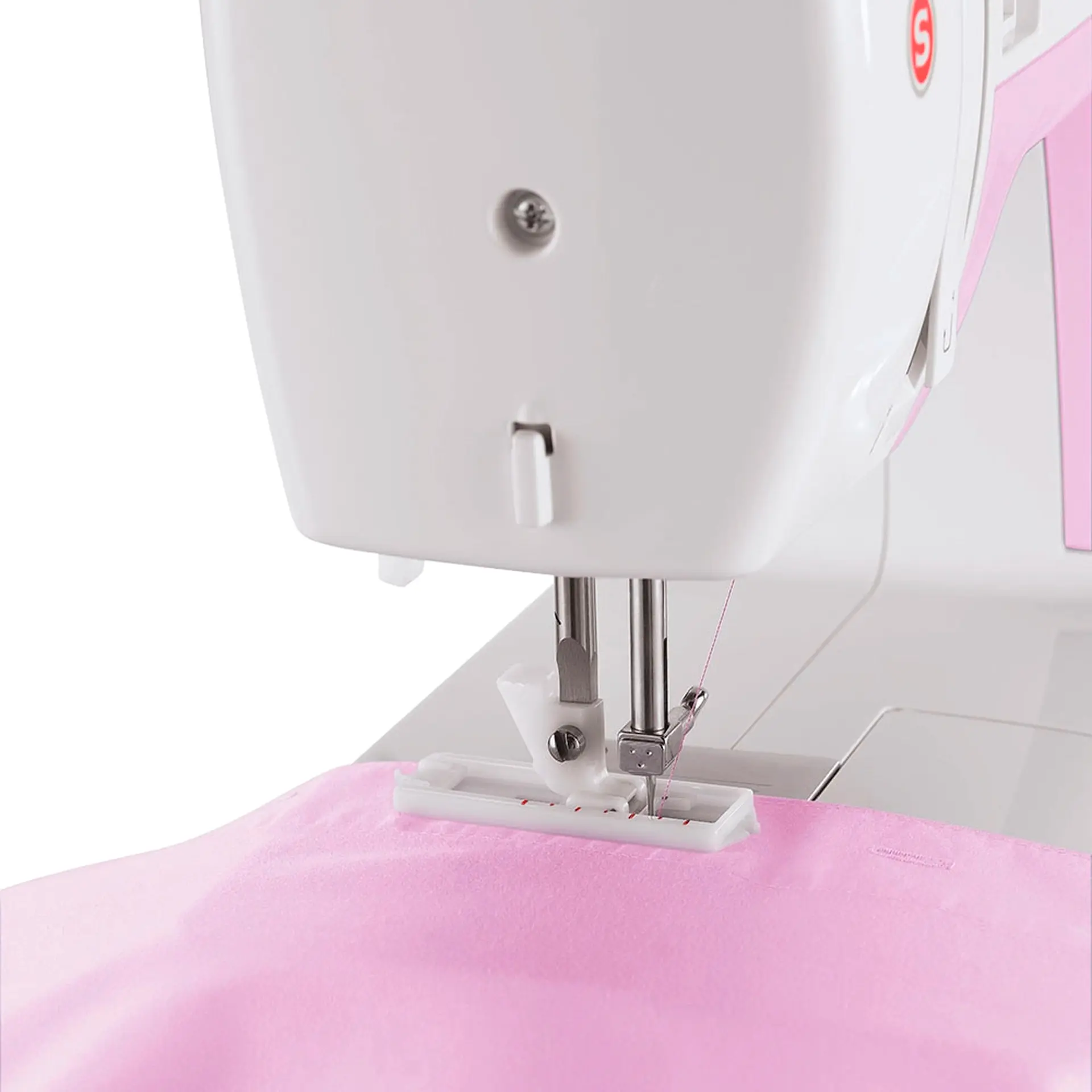 Máquina de Costura Singer Simple 3223 22 Pontos com Iluminação de LED - Branco/Rosa - 220 Volts