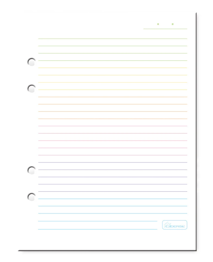 Fichário Colegial Cadersil Argolado Criativo Capa Plástica