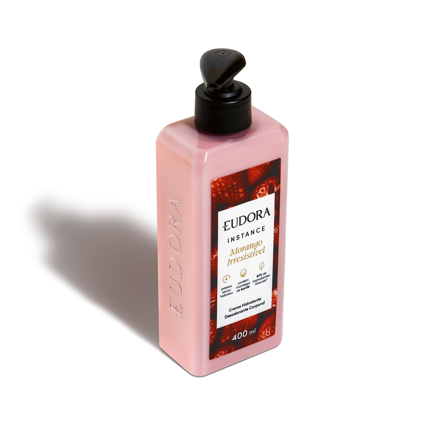 Creme Hidratante Desodorante Corporal Instance Morango Irresistível 400ml