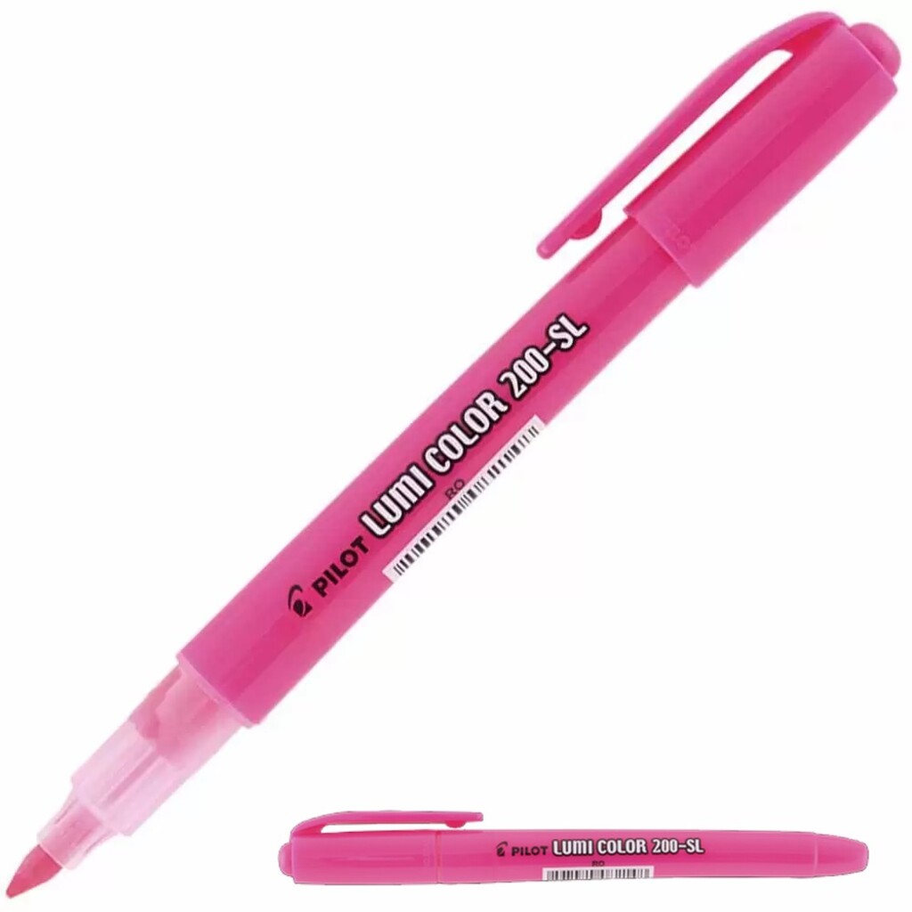 Caneta Marca Texto Rosa Lumi Color 200-SL Unitário - Pilot - 1482002SM024RO