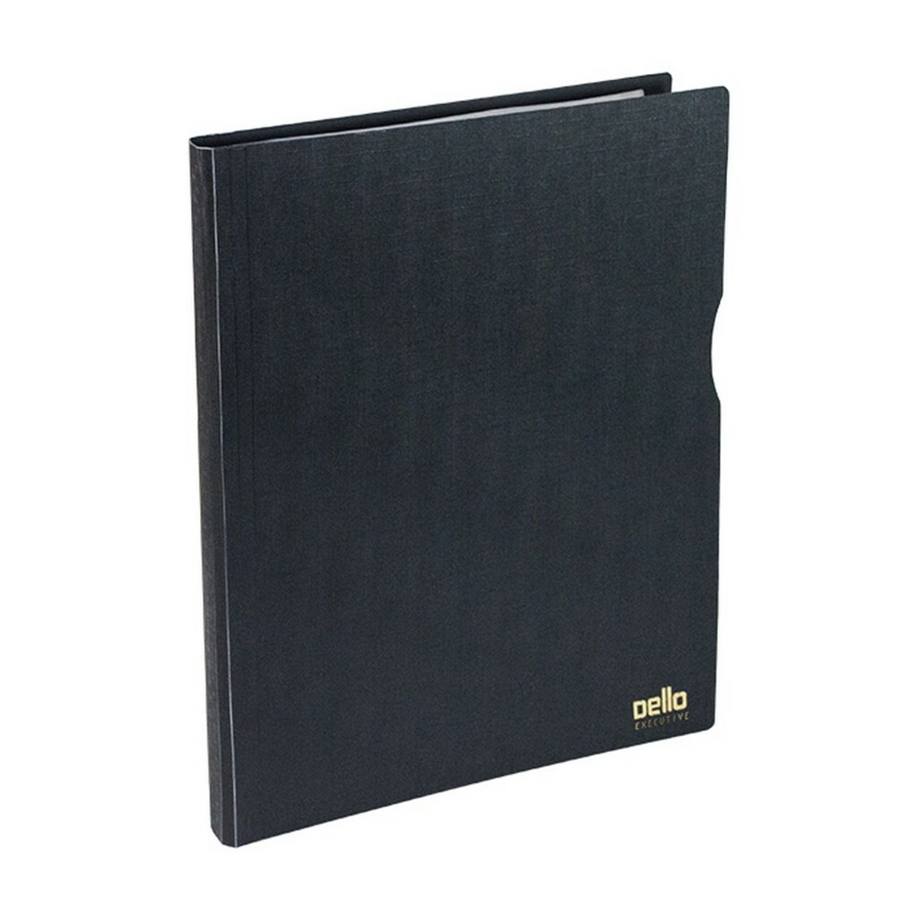 Pasta Catálogo A4 30 Folhas Dello Preto Executive Unitário - 6056.P.0020