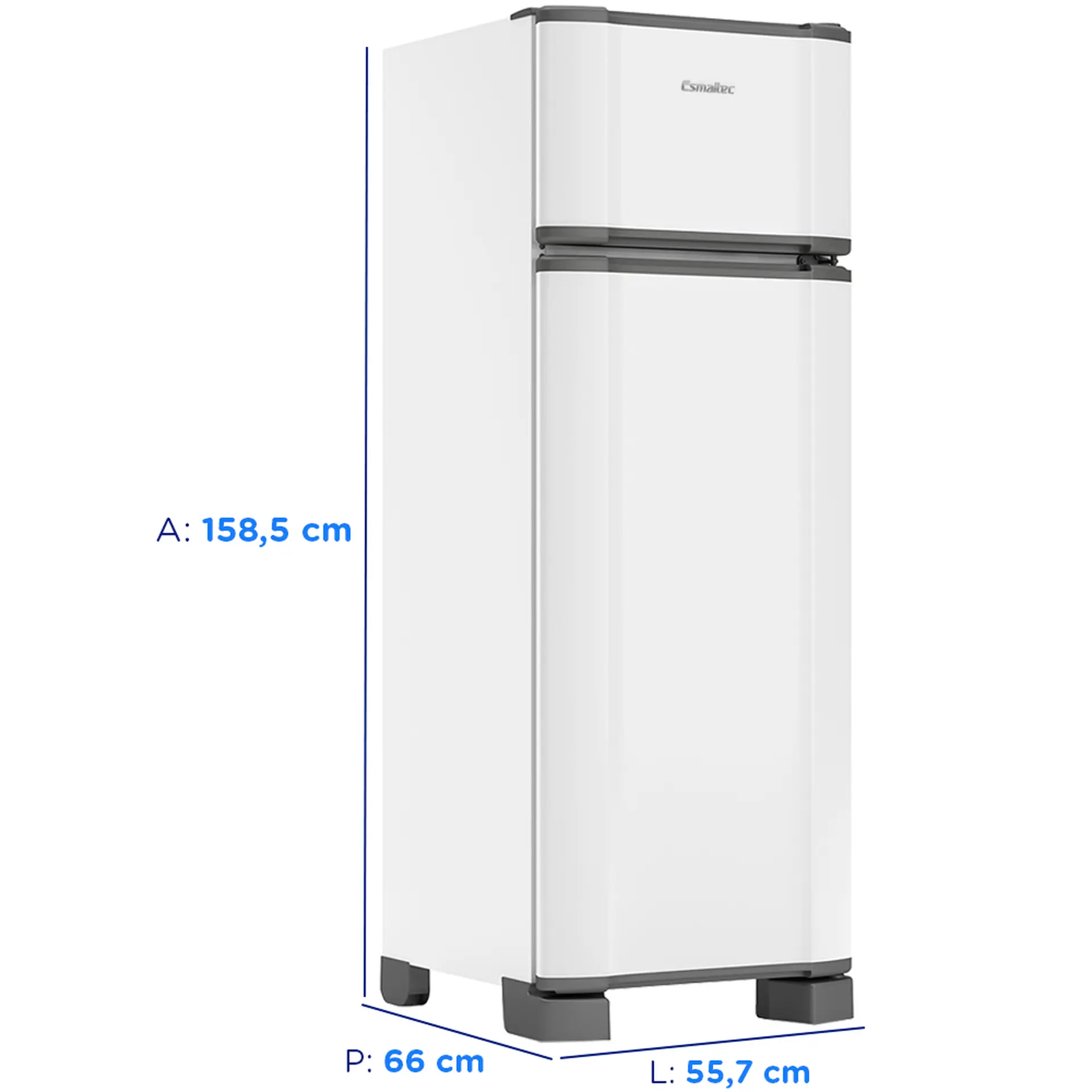 Geladeira Esmaltec 276L Cycle Defrost Inverter RCD34 Pro - Branco - 110 Volts