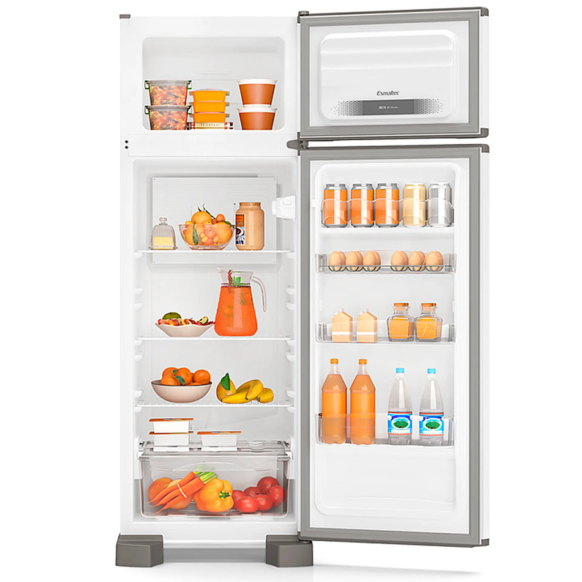 Geladeira Esmaltec 276L Cycle Defrost Inverter RCD34 Pro - Branco - 110 Volts