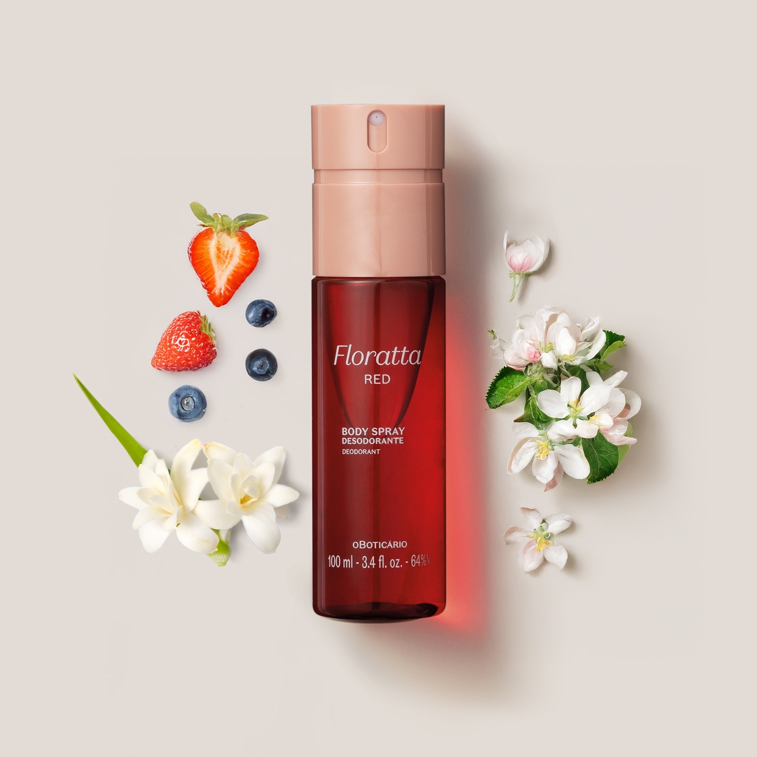 Body Spray Desodorante Floratta Red 100ml