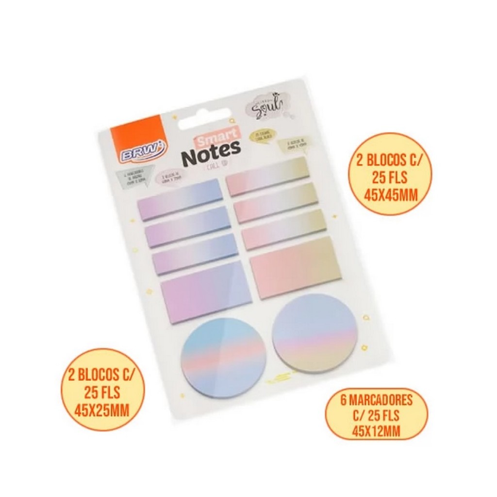 Bloco Adesivo BRW Smart Notes Call Up Degrade
