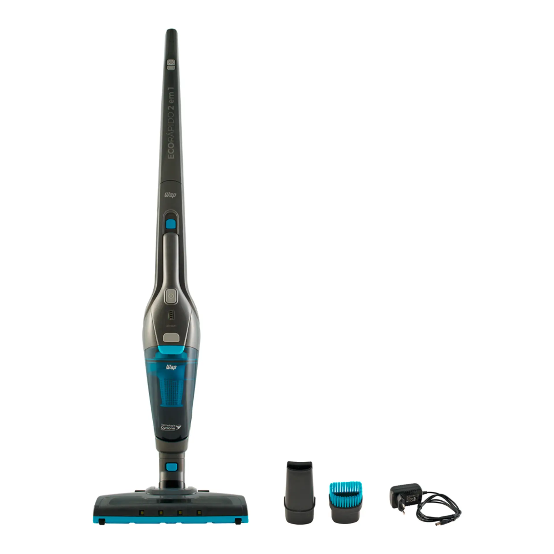 Aspirador de Pó Vertical 2 em 1 Eco Rápido Wap - Cinza - Bivolt