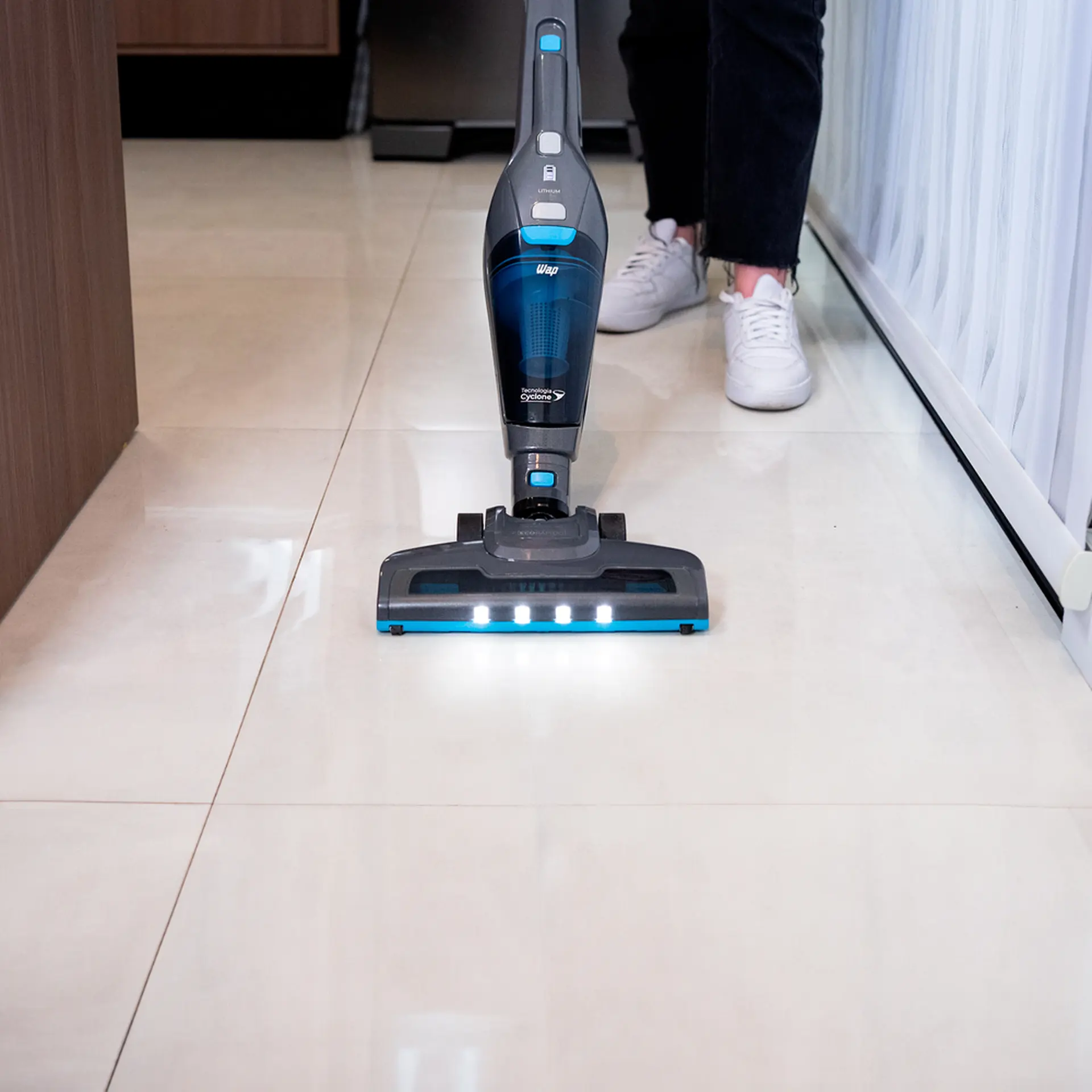 Aspirador de Pó Vertical 2 em 1 Eco Rápido Wap - Cinza - Bivolt
