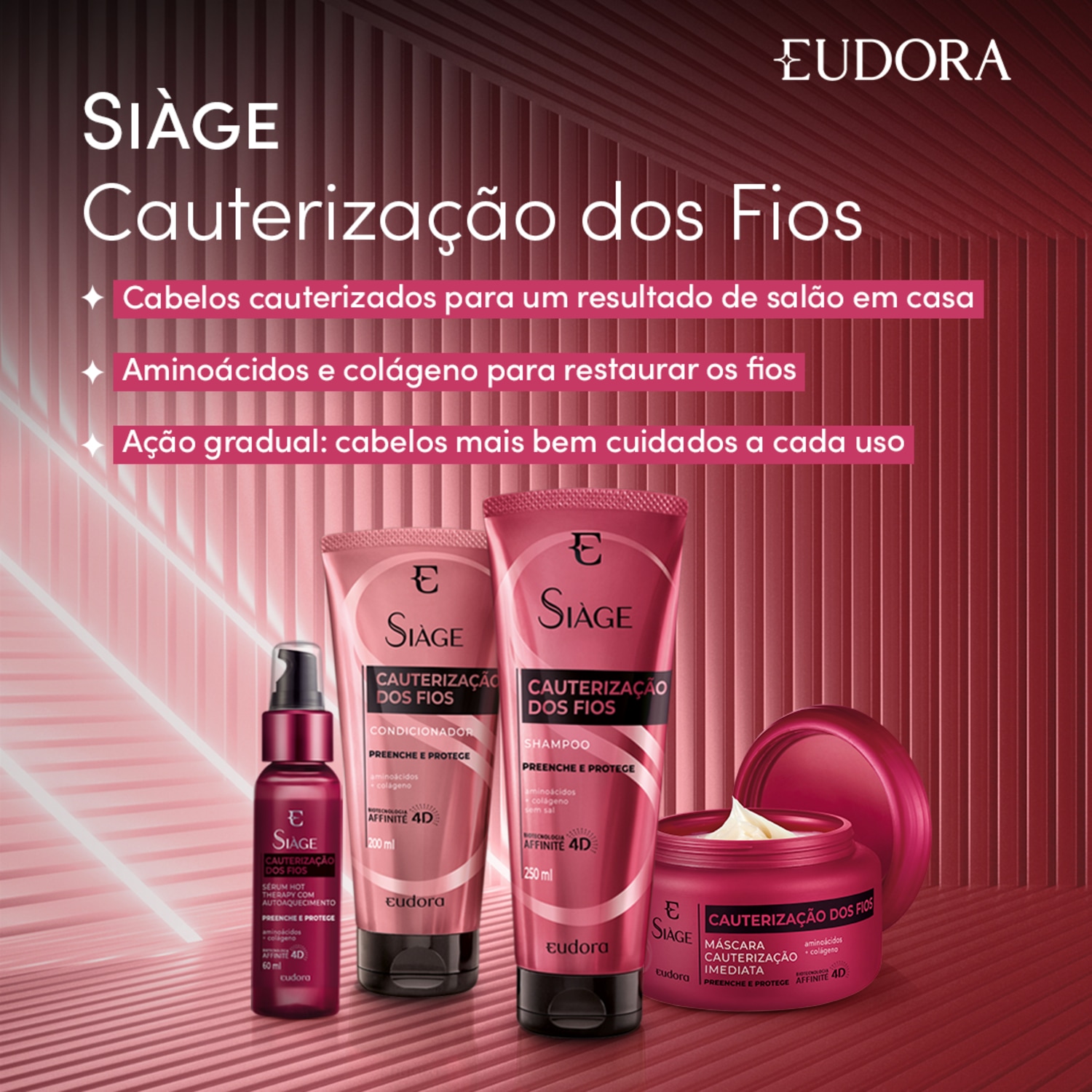 Combo Siàge Cauterização dos Fios (4 itens)