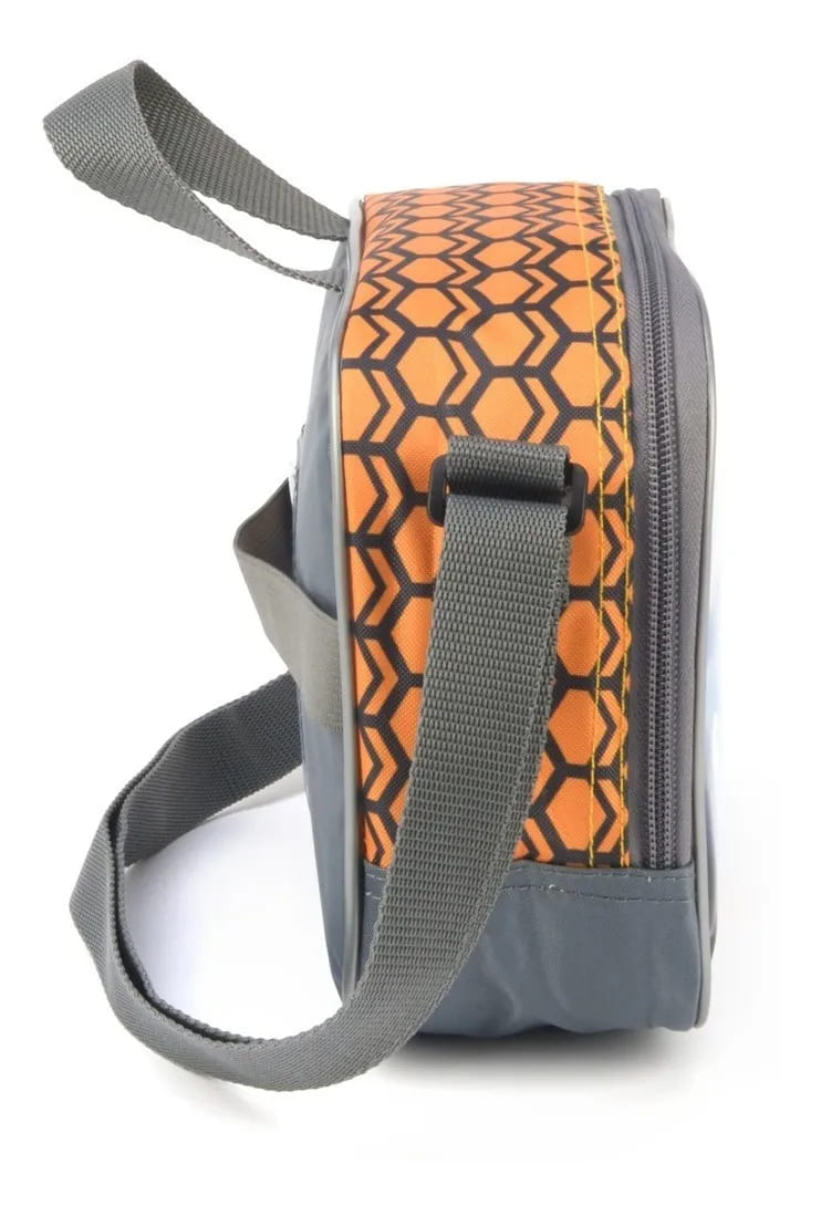 Lancheira Luxcel Boruto Produzida em Poliéster Pequeno Laranja