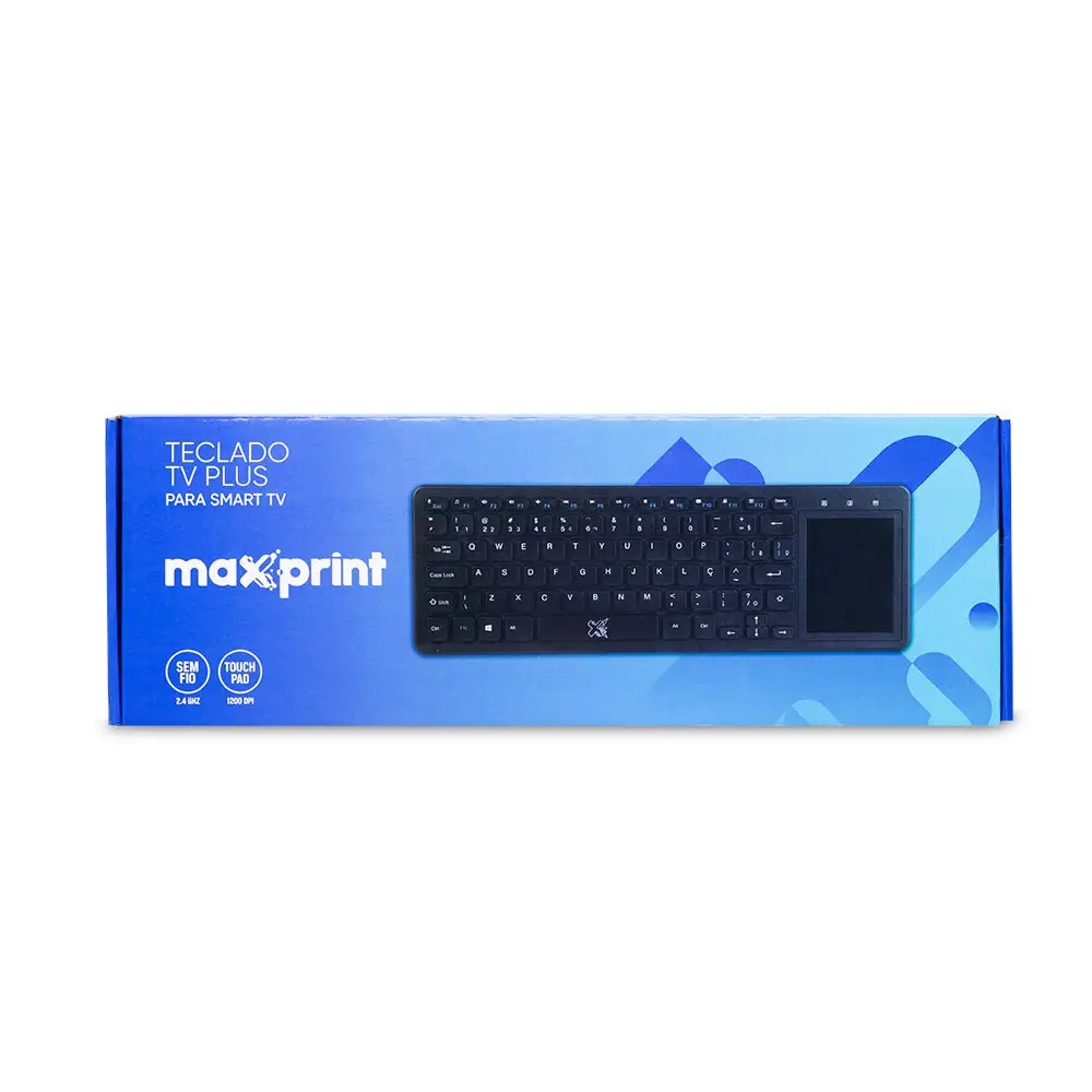 Teclado Bluetooth Maxprint Preto compatível Windows XP/7/8 e Smart TV 6014276