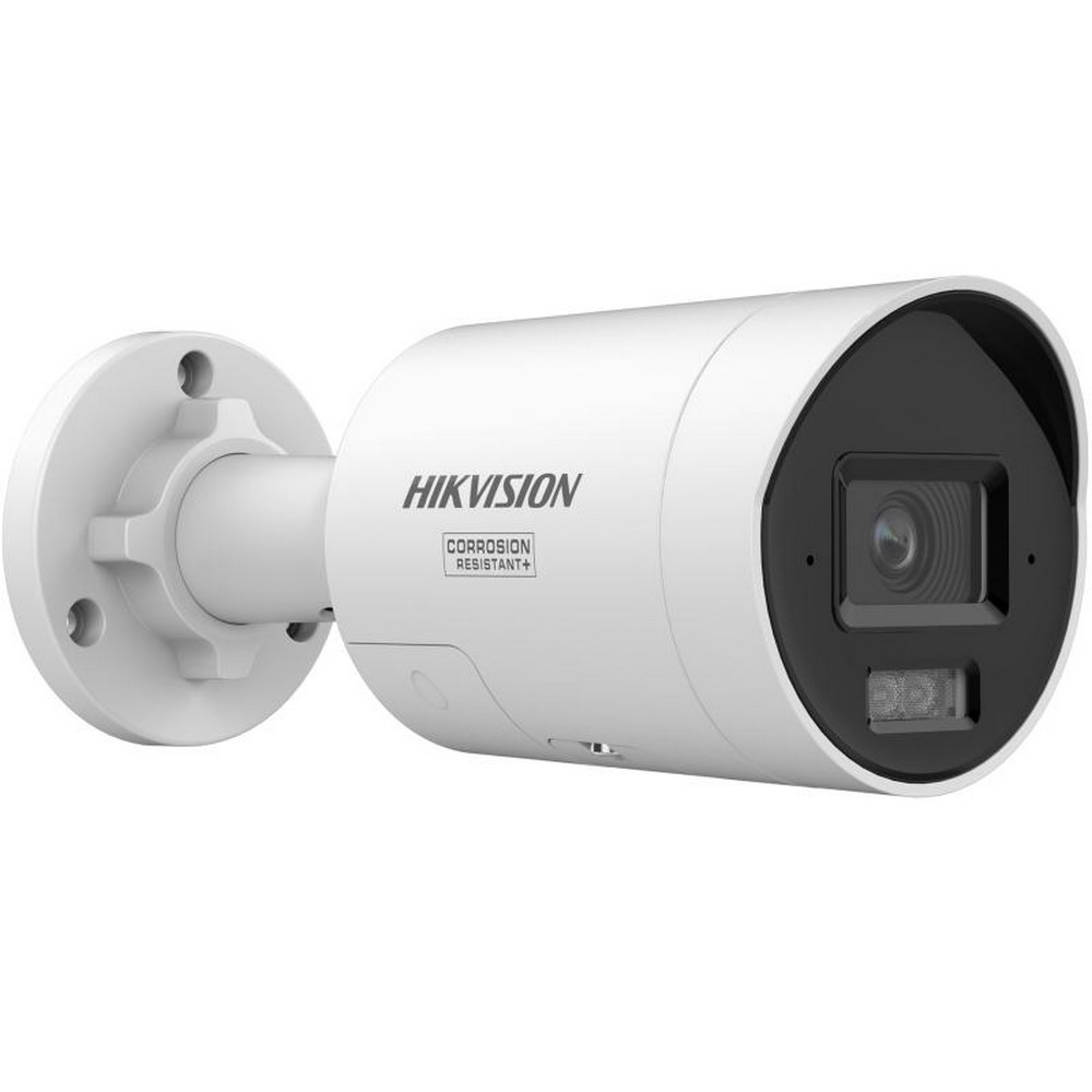 Câmera CFTV IP PoE DS2CD2047G3LI2UYSRB 2,8mm Bullet 4MP IR 40m 2,8mm ColorVu Acusense Hikvision
