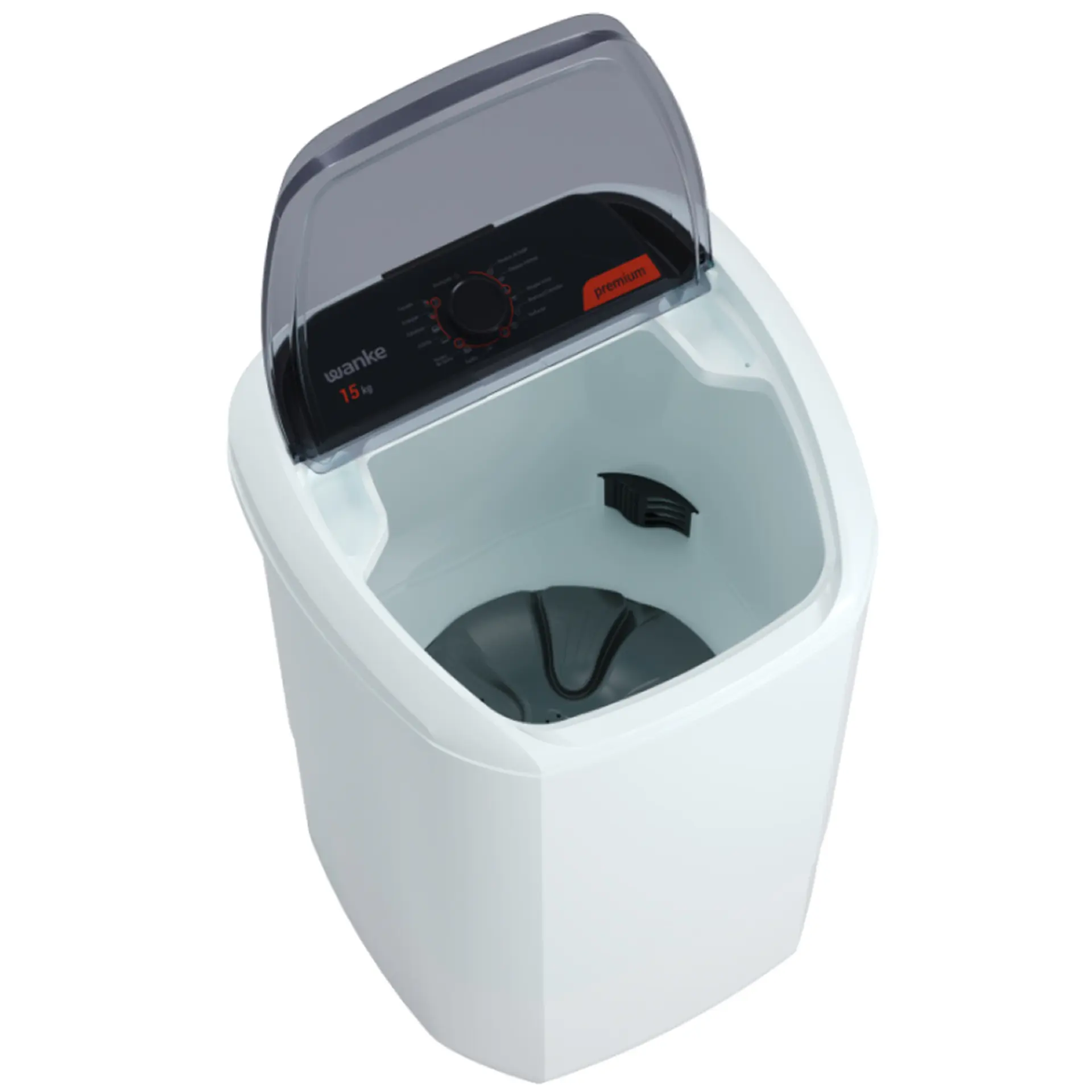 Tanquinho Wanke Premium 15kg Semiautomático 10 programas LWBE150T3 - Branco - 110 Volts