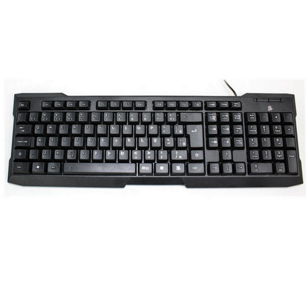 Teclado USB 5+ Preto - 015-0041