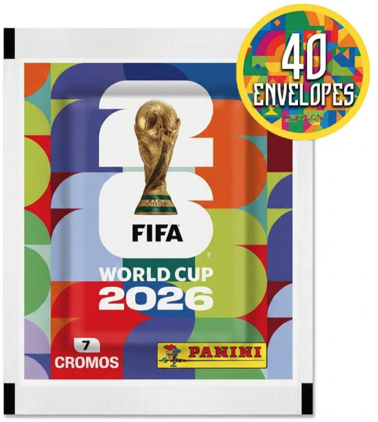 Figurinhas Copa do Mundo 2026 Panini 40 Envelopes 280 Figurinhas