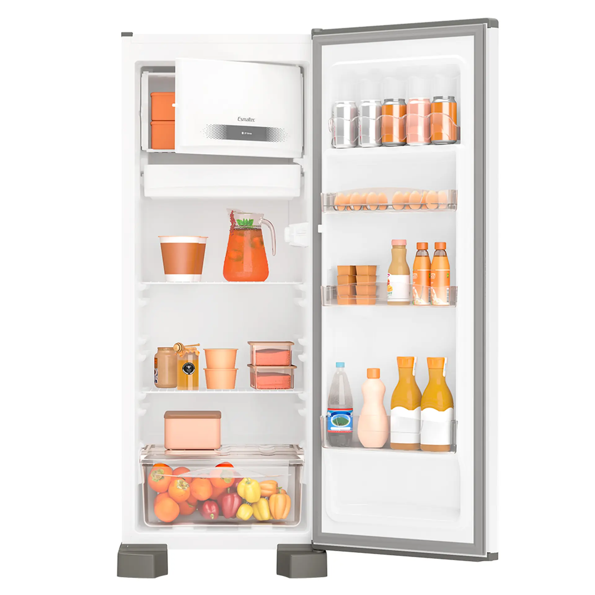 Geladeira Esmaltec 245L Cycle Defrost Inverter ROC31 Pro - Branco - 110 Volts