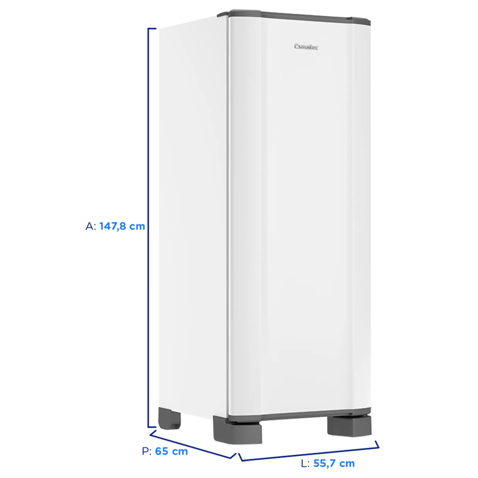 Geladeira Esmaltec 245L Cycle Defrost Inverter ROC31 Pro - Branco - 110 Volts