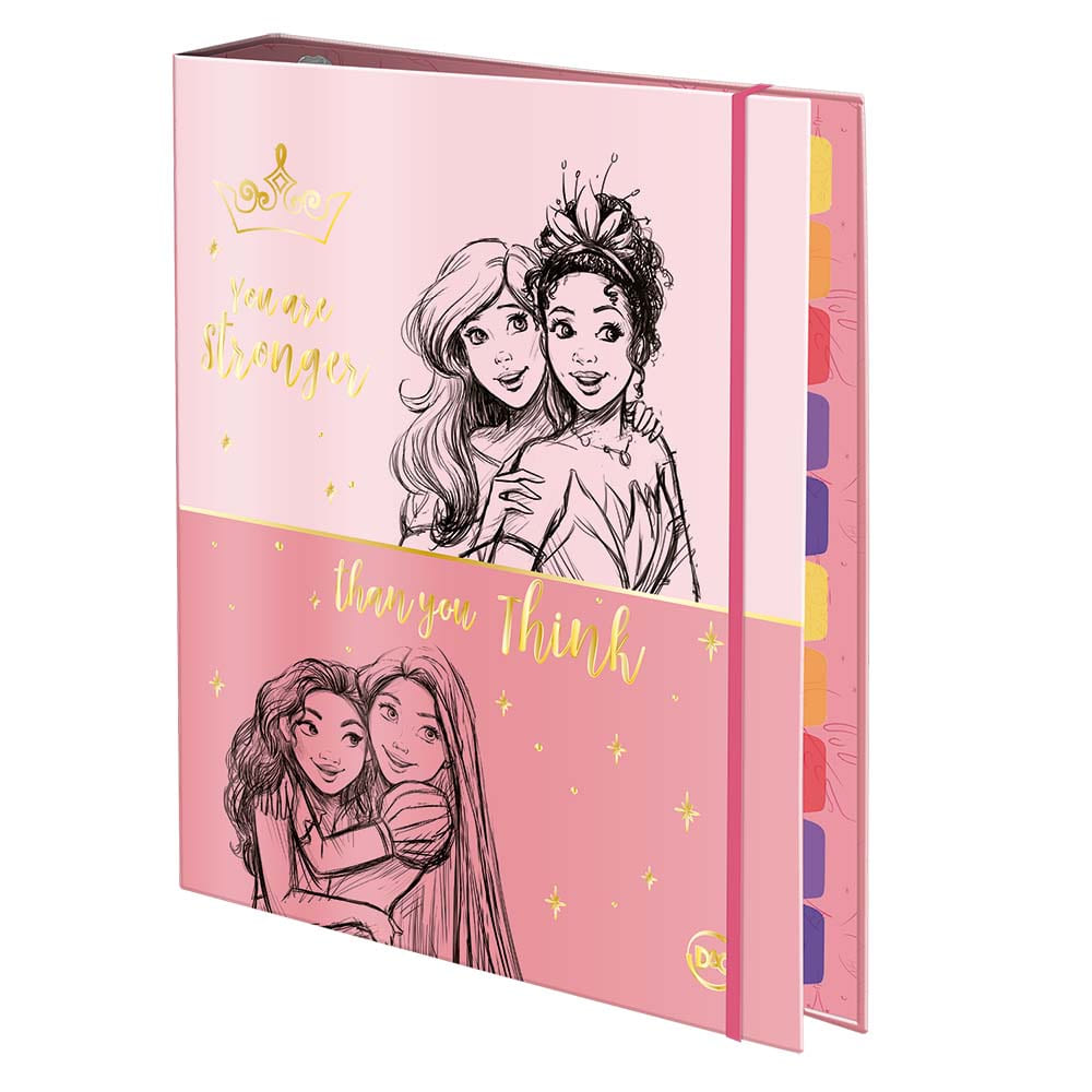 Caderno Fichário DAC Universitário Princesas Colegial 48 Folhas