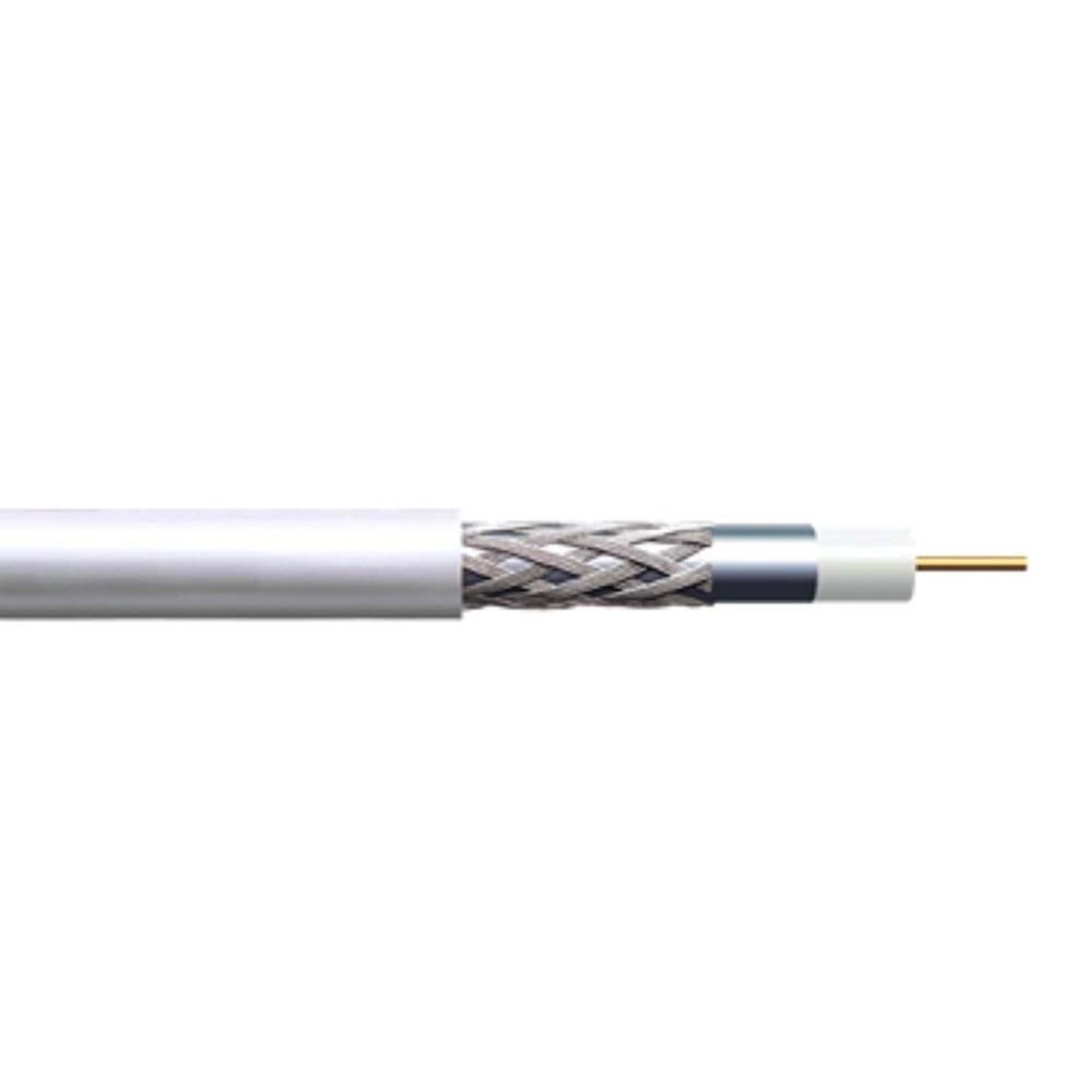 Cabo Coaxial RG 6 90% 75 OHMS Telecam Cabos - 200500401 - Caixa com 100 Metros
