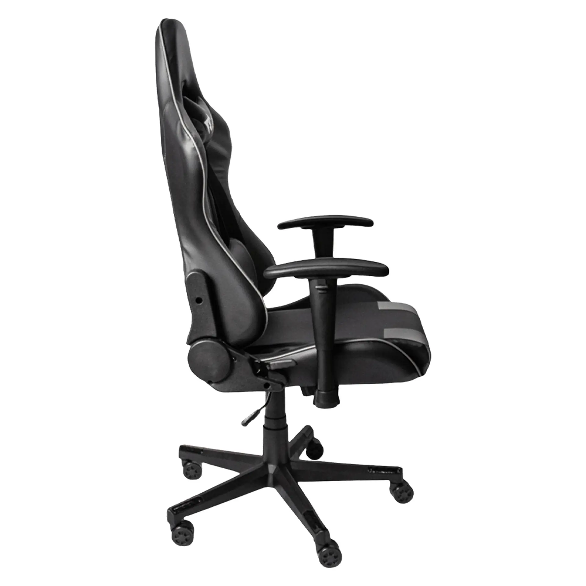 Cadeira Gamer Xtreme Plus Gamer Zone Giratória com Encosto Reclinável - Preto/Cinza