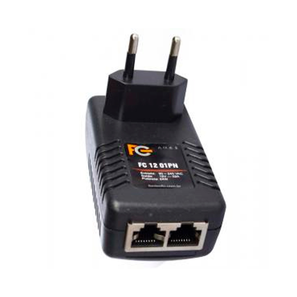 Fonte POE 12 Volts 1,0A Bivolt FC Fontes - FC1201PN