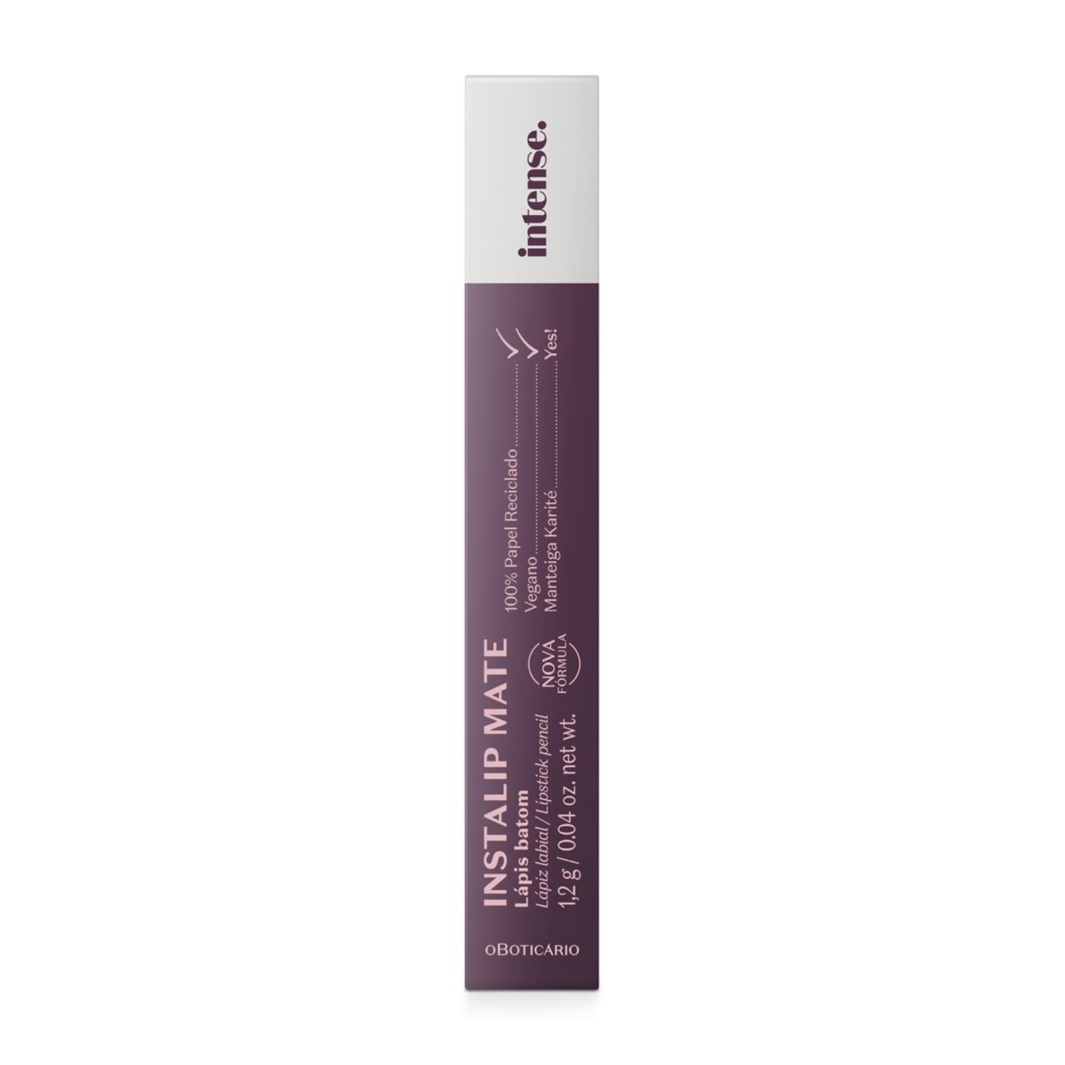 Lápis Batom Instalip Mate Nude Rosado Intense 1,2g