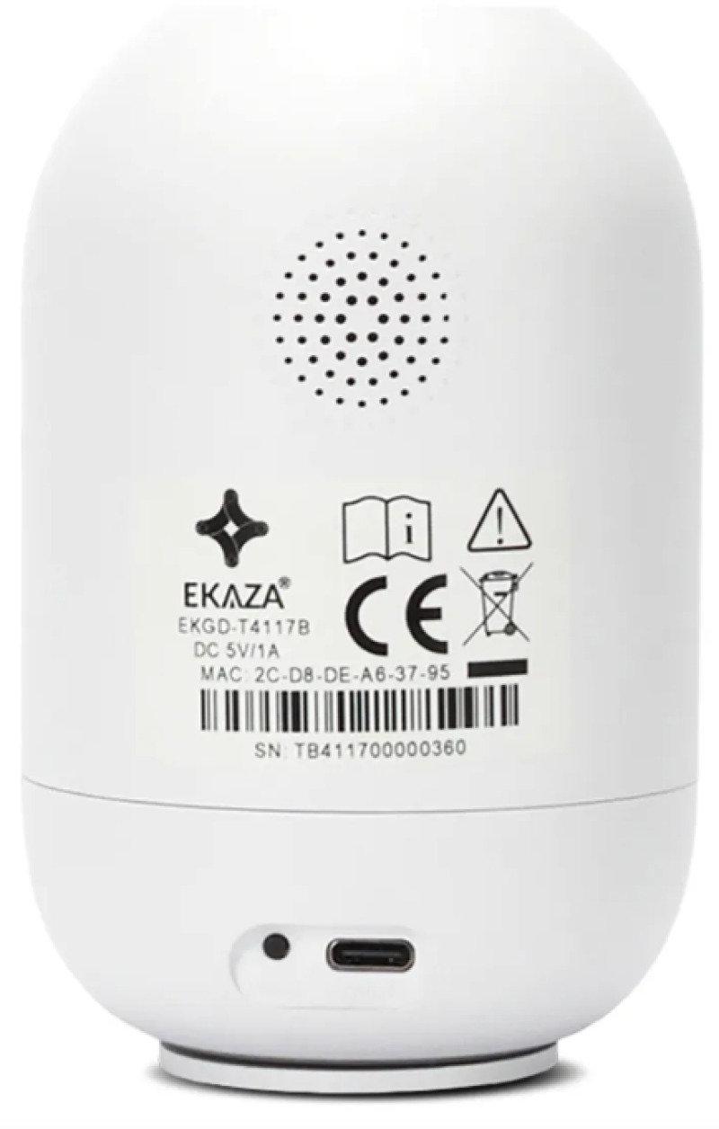 Câmera Wi-Fi Full HD Interna Inteligente Giratória Botão de Chamada Ekaza EKGDT4117B