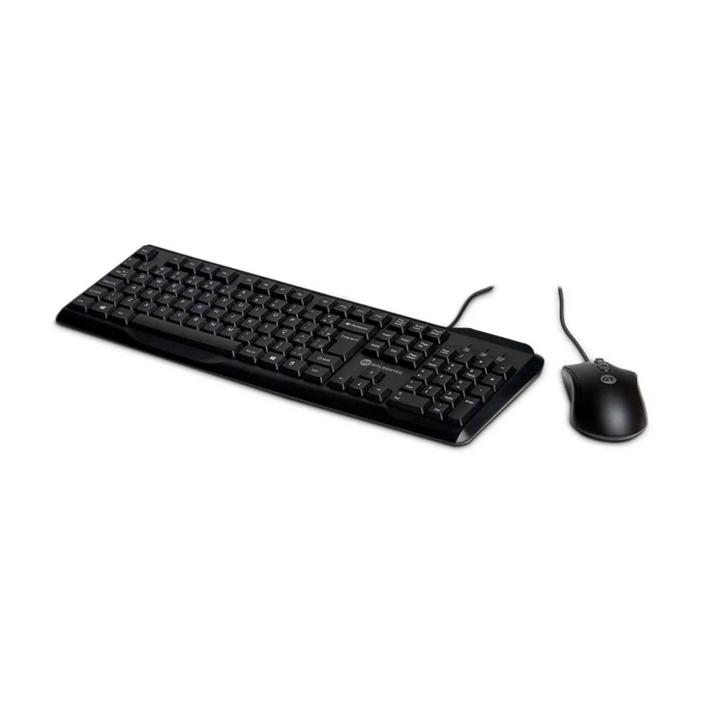 Kit Teclado + Mouse USB Elegance Goldentec Preto - 52633