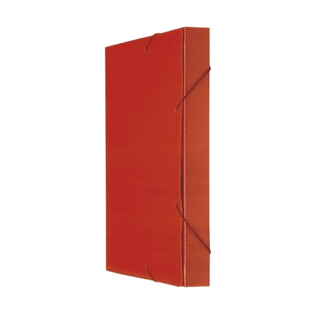 Pasta Aba Elástico 340 x 245mm Lombo 3,5cm Vermelho Nova Onda Polibras - Pacote com 10 Unidades - 20307