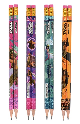 Lápis Preto HB Molin Raya com Borracha Unidade Sortido