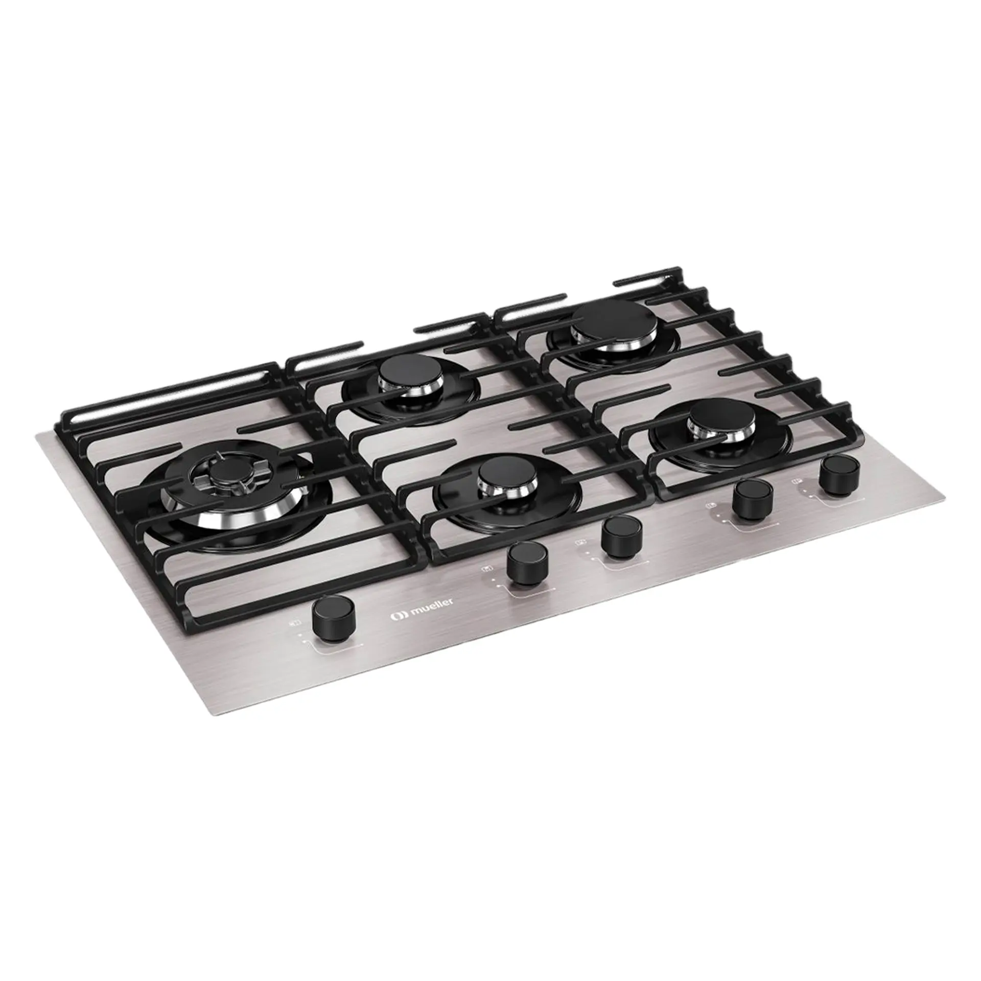Cooktop a Gás Mueller MCG5BL 5 Bocas Superautomático Mesa de Alumínio - Aluminio - Bivolt