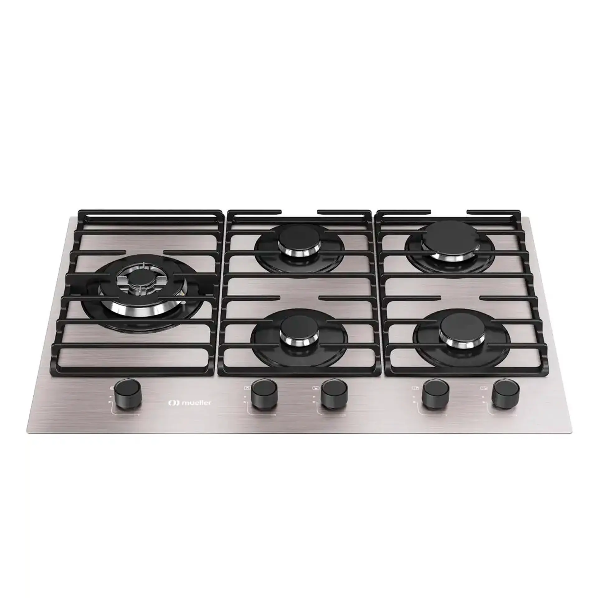Cooktop a Gás Mueller MCG5BL 5 Bocas Superautomático Mesa de Alumínio - Aluminio - Bivolt