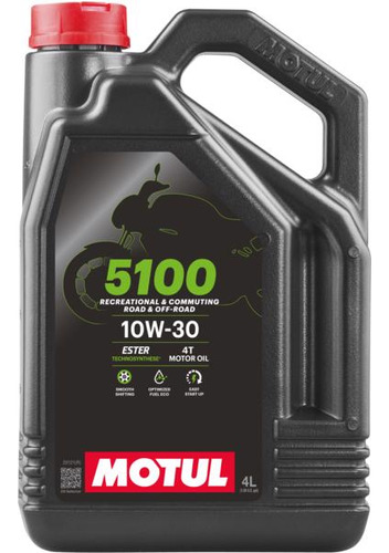 Óleo Para Motor De Moto MOTUL 5100 10W-30 4T 4L