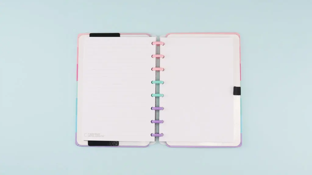 Caderno Inteligente Ci Good Vibes By Indy Grande 60 Folhas com Pauta e 20 Folhas Lisas