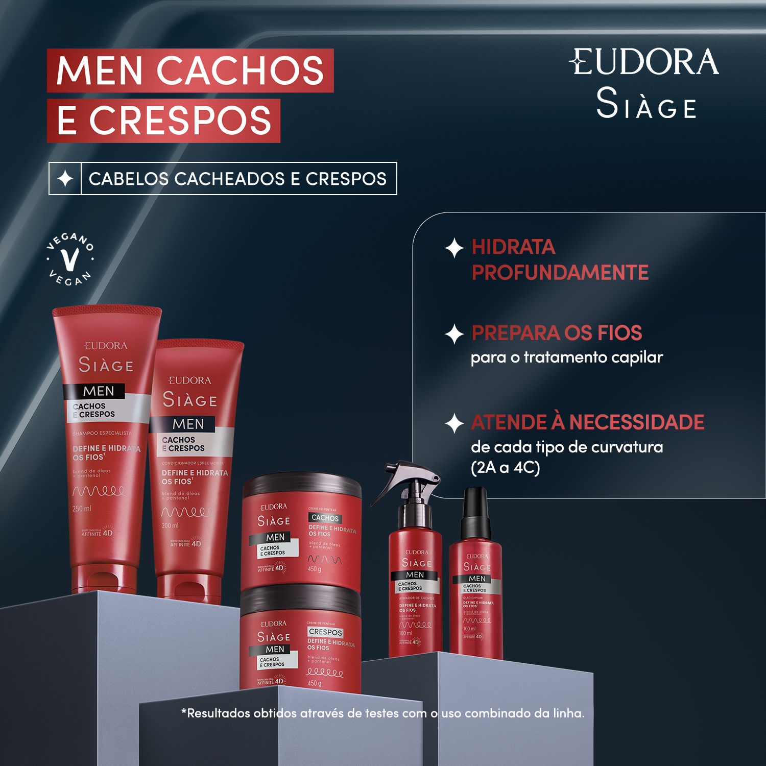 Creme para Pentear Siàge Men Crespos 450g